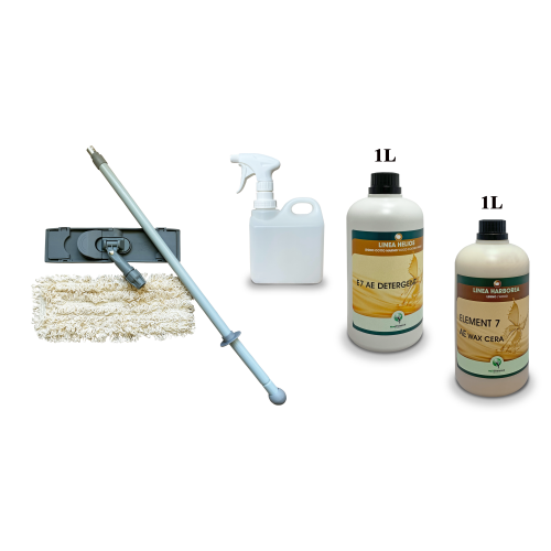 Kit Saving: DC013 Clean and care for Linea waxed wood floors (E7 AE), starter  (DC)